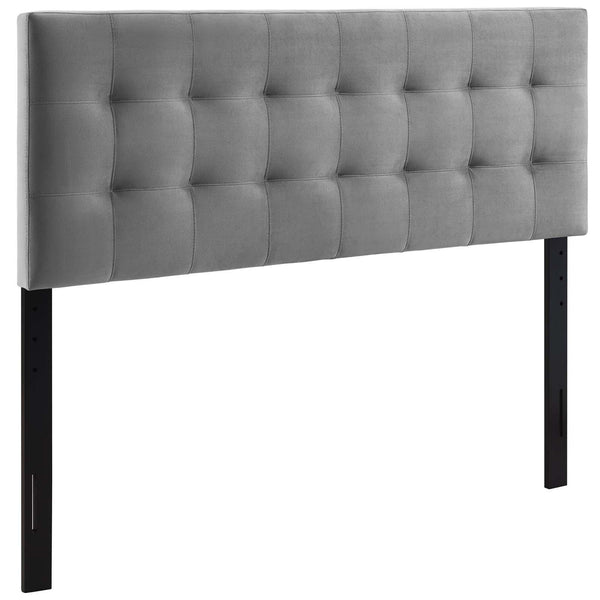Lily Biscuit Tufted Full Performance Velvet Headboard image