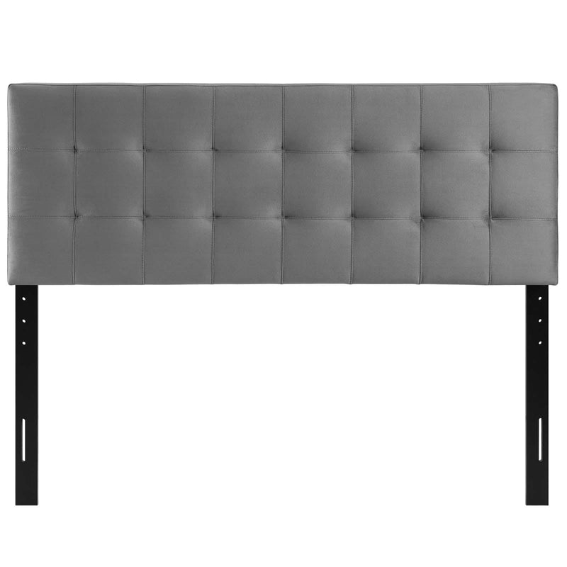 Lily Queen Biscuit Tufted Performance Velvet Headboard