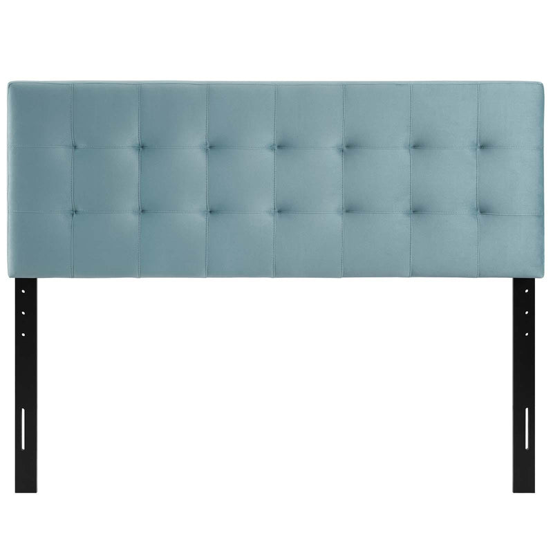 Lily King Biscuit Tufted Performance Velvet Headboard