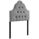 Sovereign Twin Diamond Tufted Performance Velvet Headboard