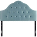 Sovereign Queen Diamond Tufted Performance Velvet Headboard