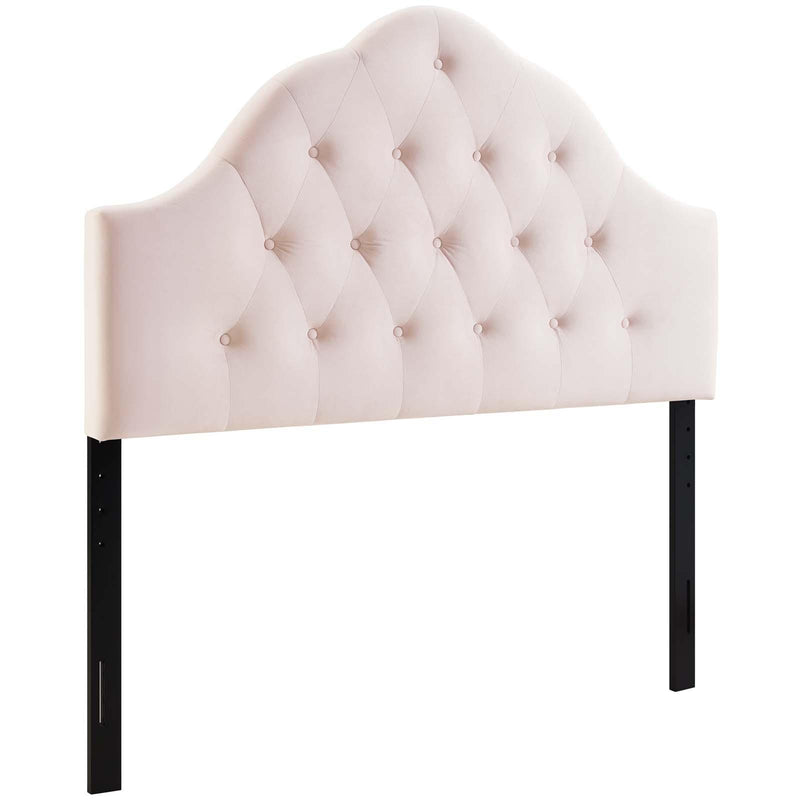 Sovereign Queen Diamond Tufted Performance Velvet Headboard