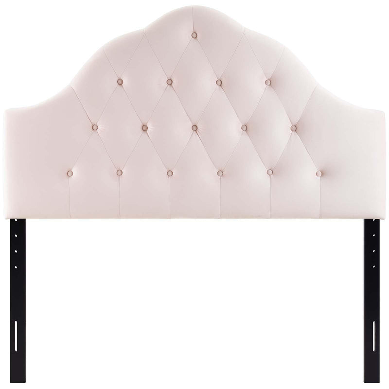 Sovereign Queen Diamond Tufted Performance Velvet Headboard