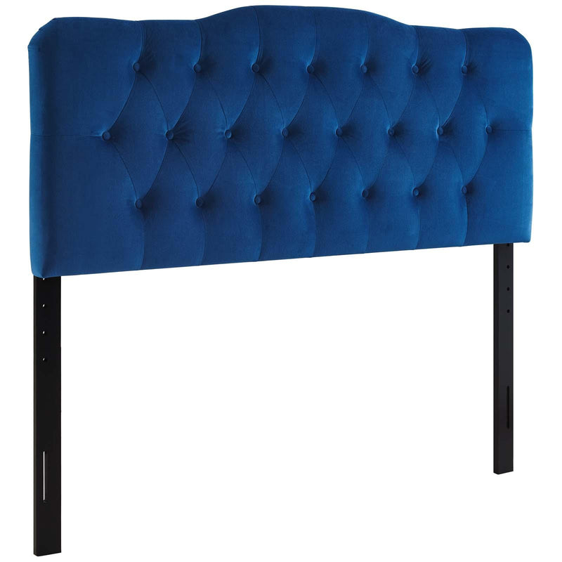 Annabel King Diamond Tufted Performance Velvet Headboard