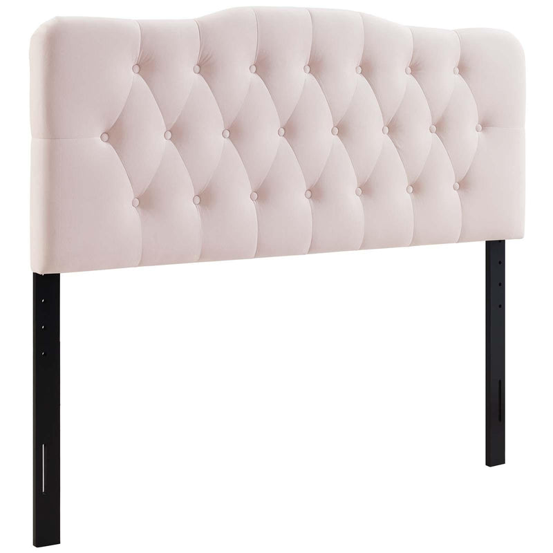 Annabel King Diamond Tufted Performance Velvet Headboard