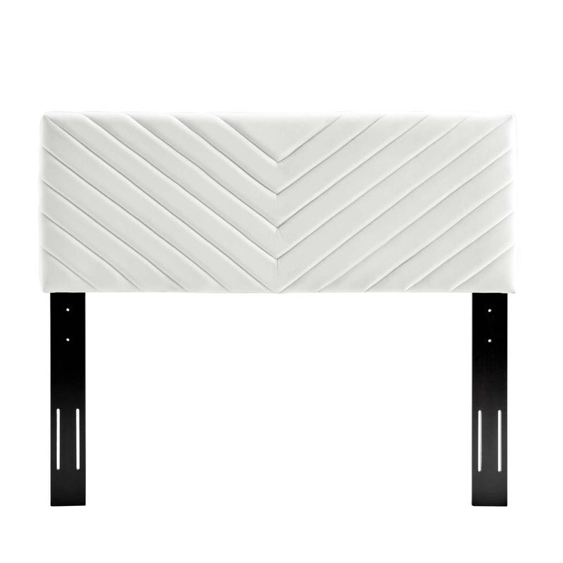 Alyson Angular Channel Tufted Performance Velvet King / California King Headboard