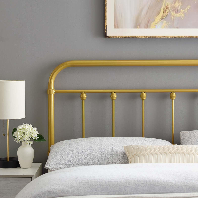 Sage Twin Metal Headboard