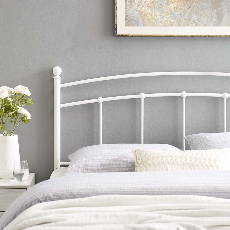 Abigail Queen Metal Headboard