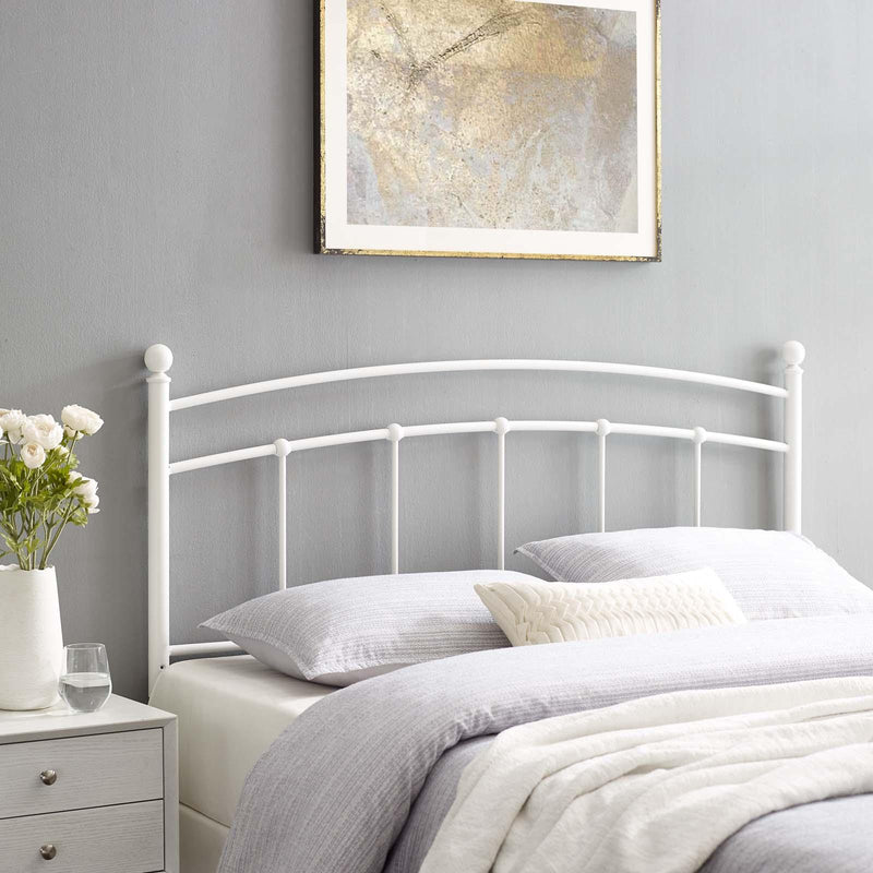 Abigail Queen Metal Headboard