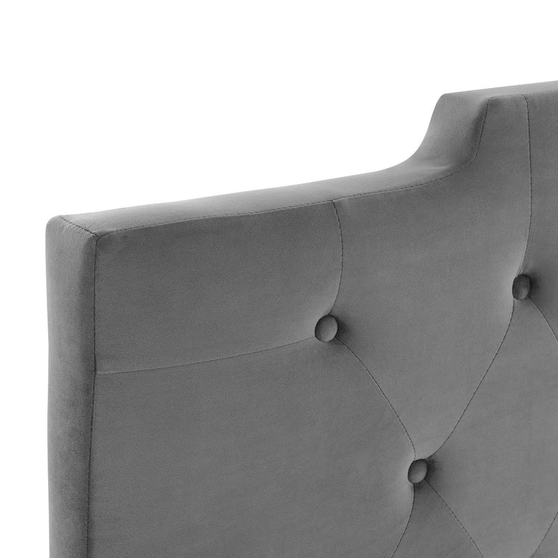 Juliet Tufted King/California King Performance Velvet Headboard