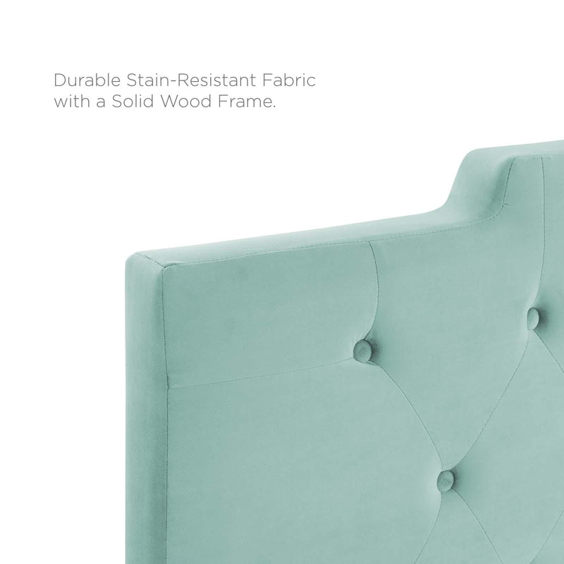 Juliet Tufted Twin Performance Velvet Headboard