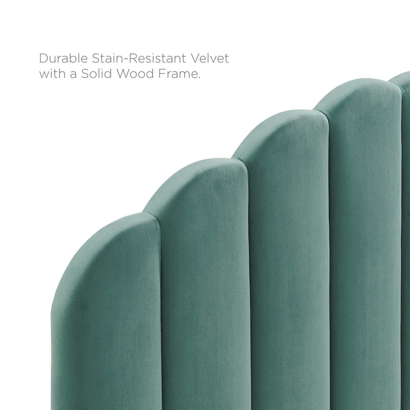 Veronique Twin Performance Velvet Headboard