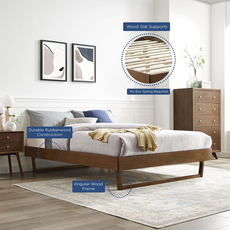 Billie Queen Wood Platform Bed Frame