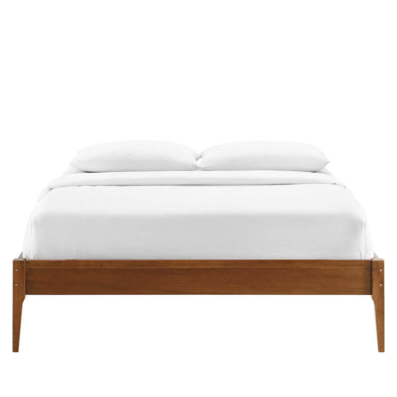 June King Wood Platform Bed Frame