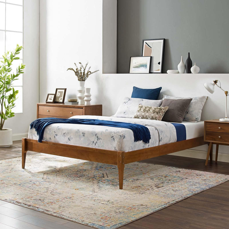 June Queen Wood Platform Bed Frame