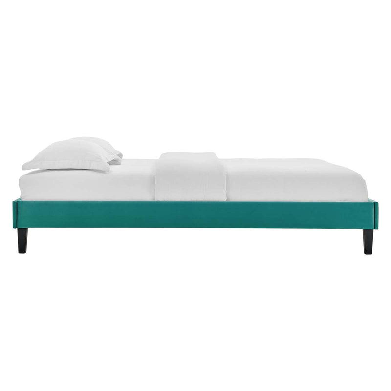 Reign Twin Performance Velvet Platform Bed Frame