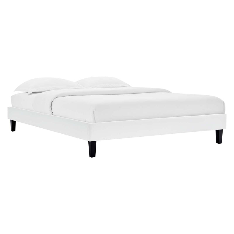 Reign Twin Performance Velvet Platform Bed Frame