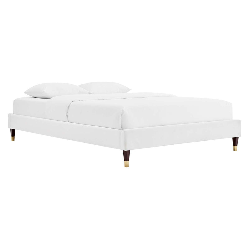 Harlow King Performance Velvet Platform Bed Frame