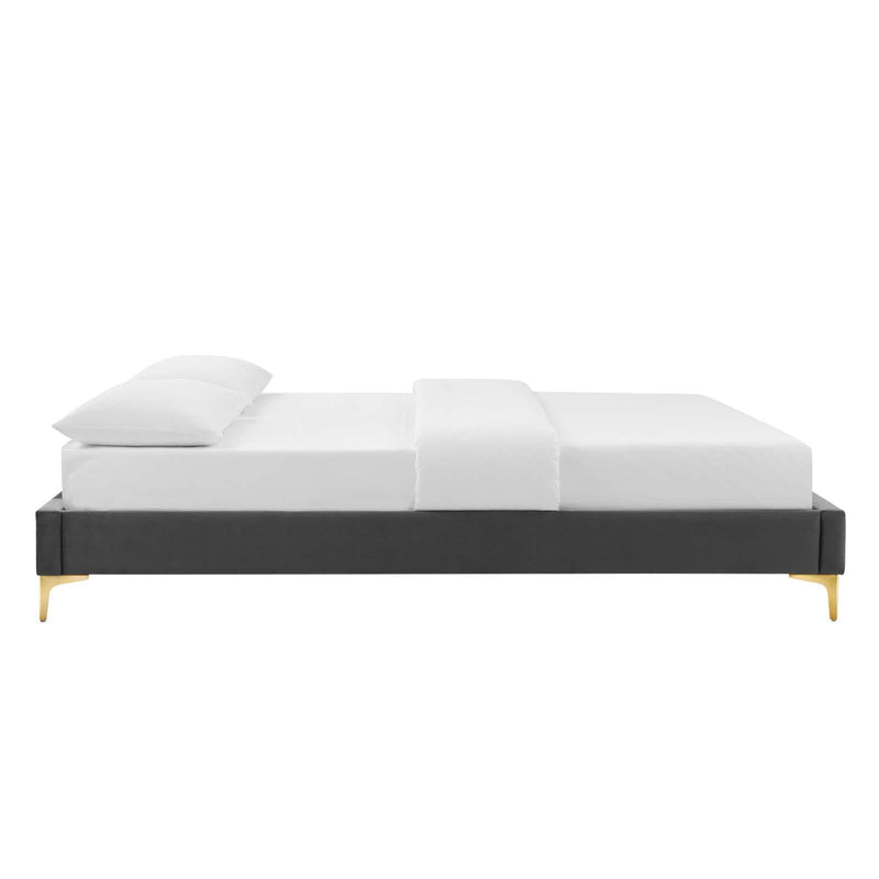 Sutton Twin Performance Velvet Bed Frame