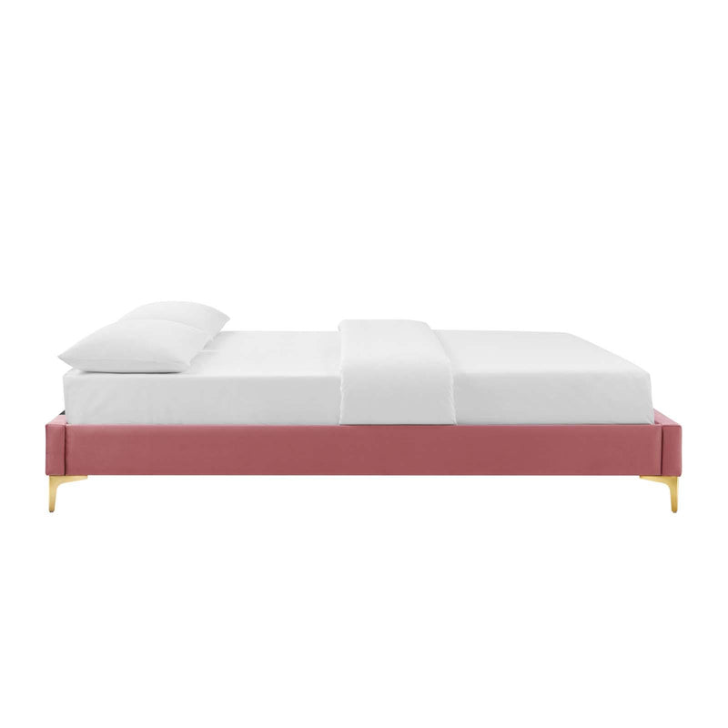 Sutton King Performance Velvet Bed Frame