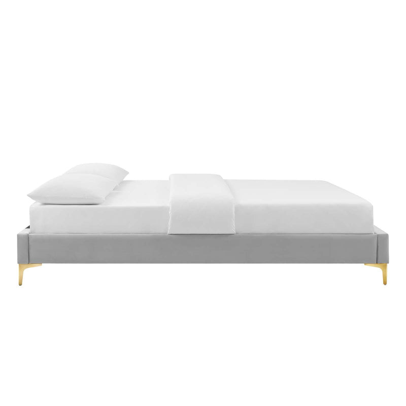 Sutton King Performance Velvet Bed Frame