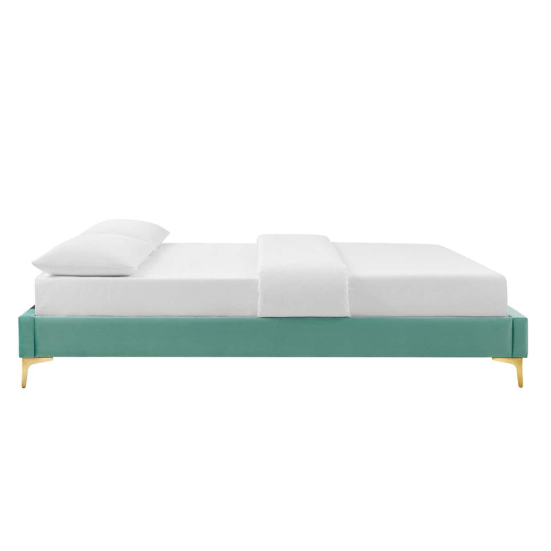 Sutton Queen Performance Velvet Bed Frame