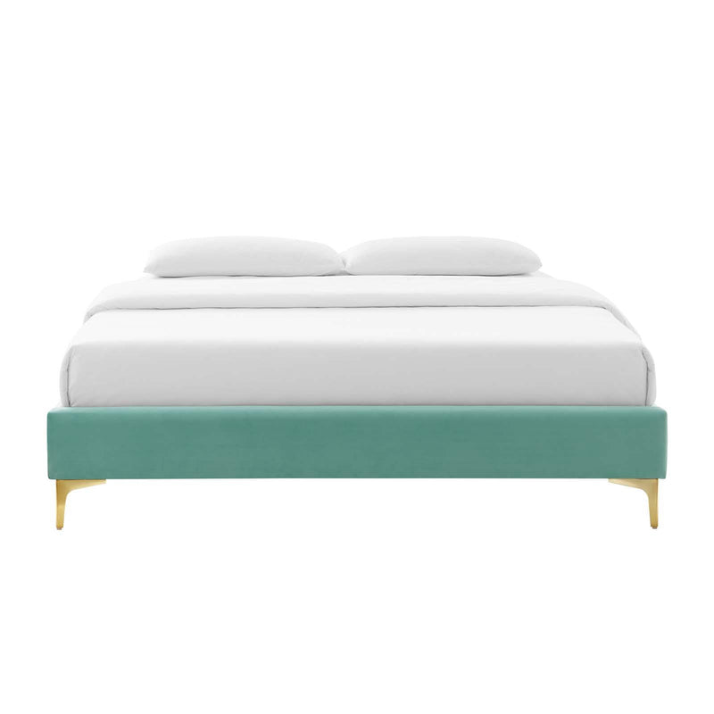 Sutton Queen Performance Velvet Bed Frame