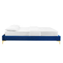 Sutton King Performance Velvet Bed Frame