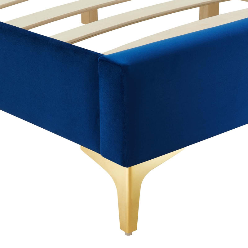 Sutton King Performance Velvet Bed Frame