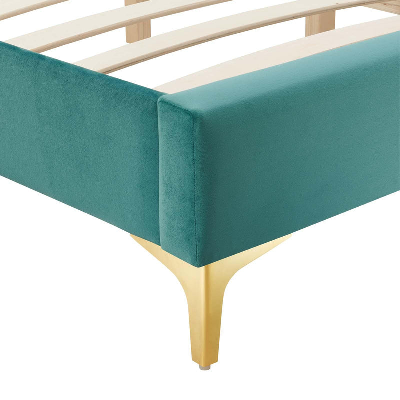 Sutton King Performance Velvet Bed Frame