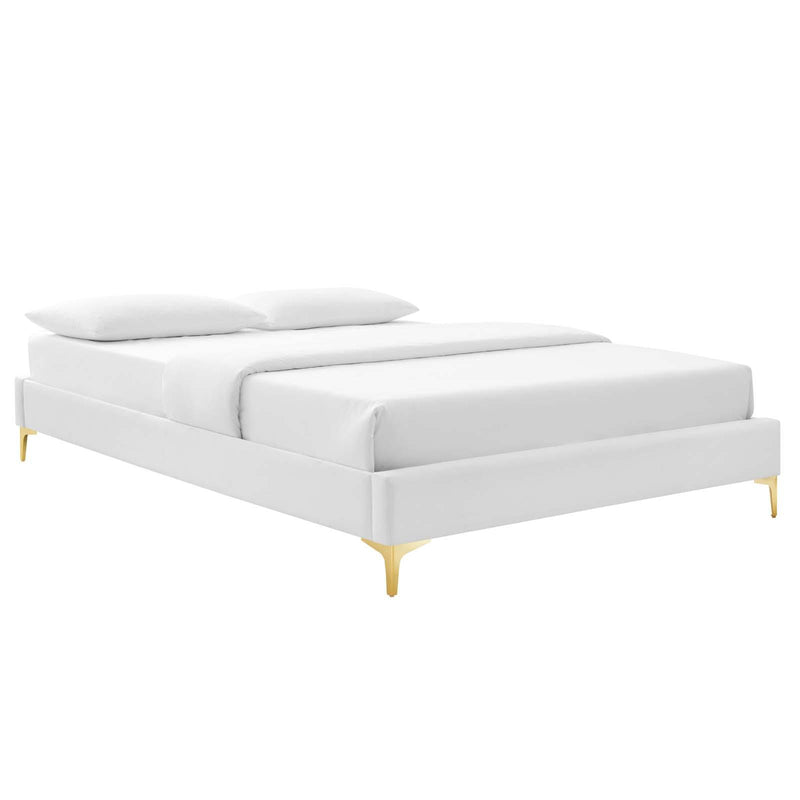 Sutton Queen Performance Velvet Bed Frame