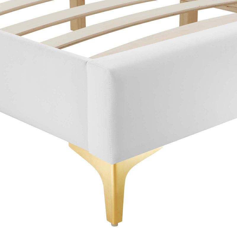 Sutton King Performance Velvet Bed Frame