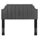 Alyona Channel Tufted Performance Velvet King/California Headboard