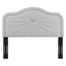 Kristin Pleated Performance Velvet King/California King Headboard