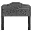 Kristin Pleated Performance Velvet Full/Queen Headboard