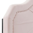 Kristin Pleated Performance Velvet Full/Queen Headboard