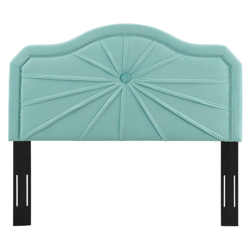 Kristin Pleated Performance Velvet Twin Headboard