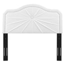 Kristin Pleated Performance Velvet Full/Queen Headboard