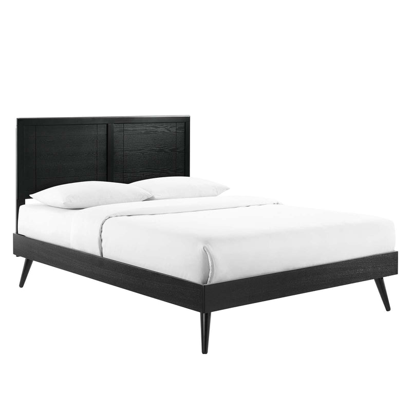 Marlee King Wood Platform Bed With Splayed Legs image