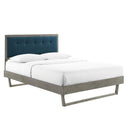 Willow Twin Wood Platform Bed With Angular Frame