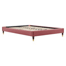 Harlow King Performance Velvet Platform Bed Frame