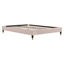 Harlow Full Performance Velvet Platform Bed Frame