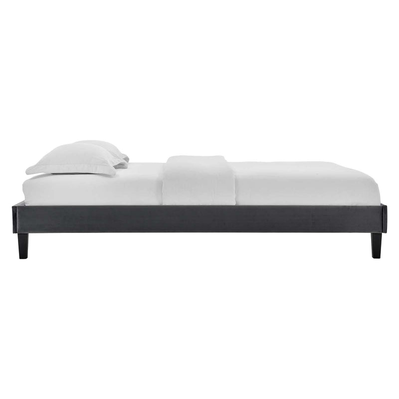 Reign Twin Performance Velvet Platform Bed Frame