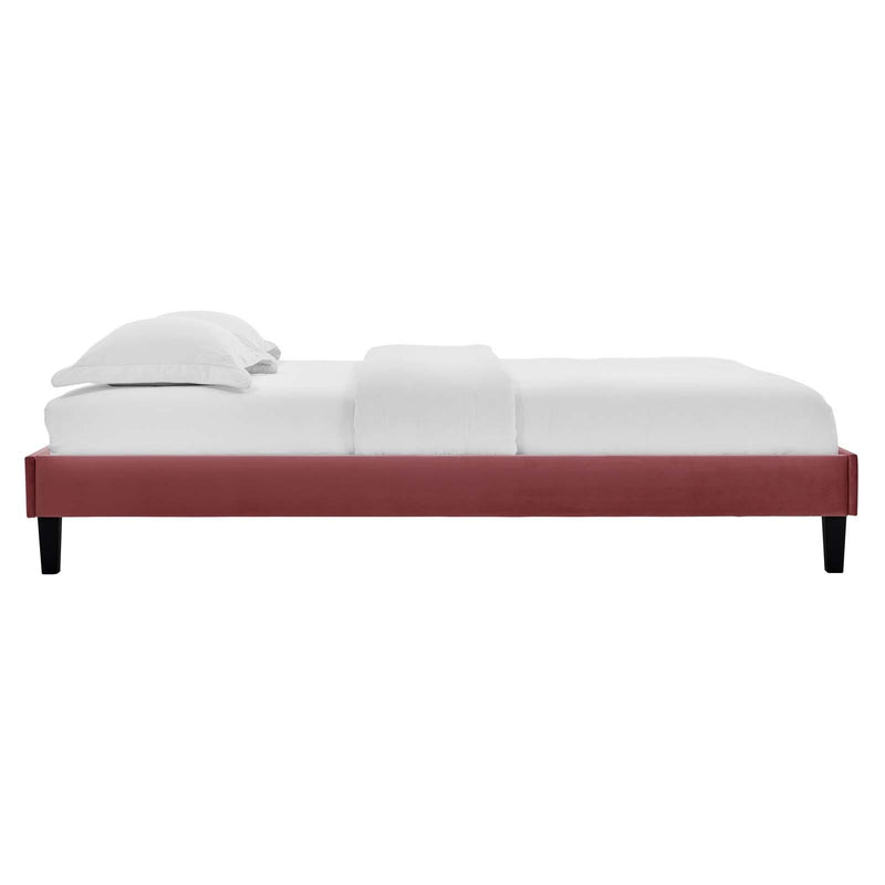 Elise Queen Performance Velvet Platform Bed