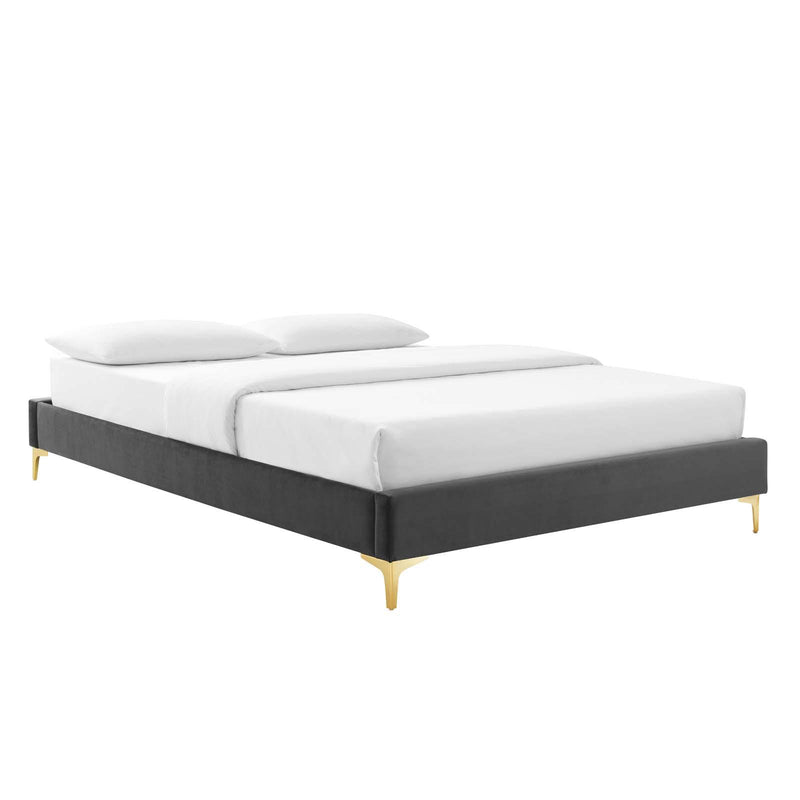 Sutton Twin Performance Velvet Bed Frame image