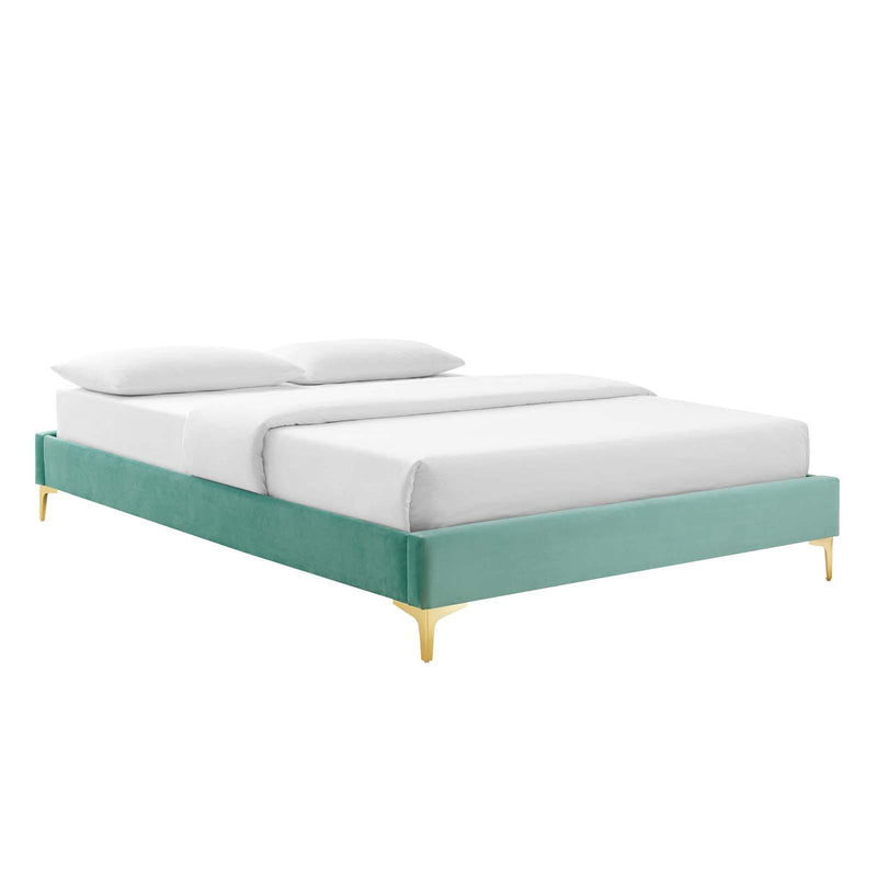 Elise Queen Performance Velvet Platform Bed