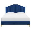 Elise Twin Performance Velvet Platform Bed
