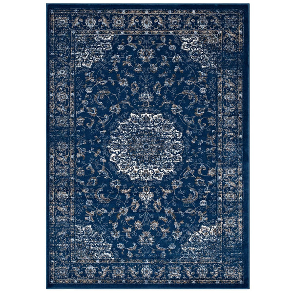 Lilja Distressed Vintage Persian Medallion 8x10 Area Rug image