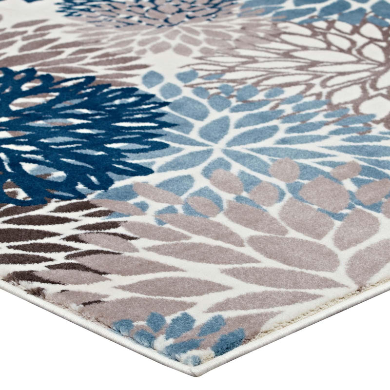 Calithea Vintage Classic Abstract Floral 8x10  Area Rug