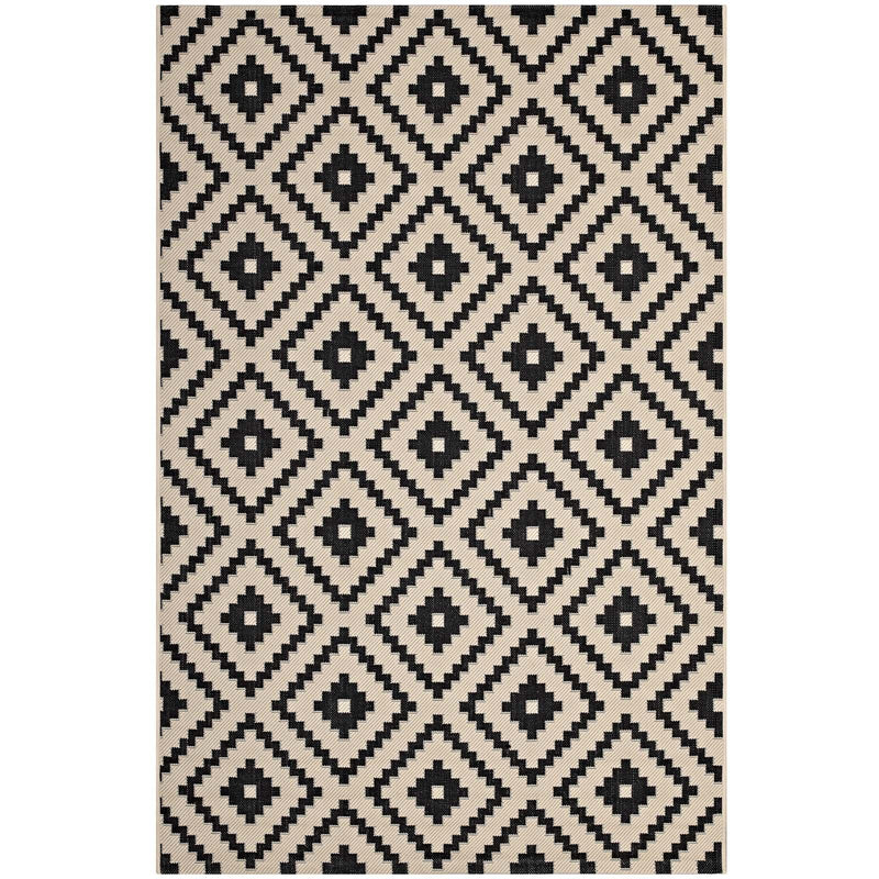 Perplex  Geometric Diamond Trellis 8x10 Indoor and Outdoor Area Rug